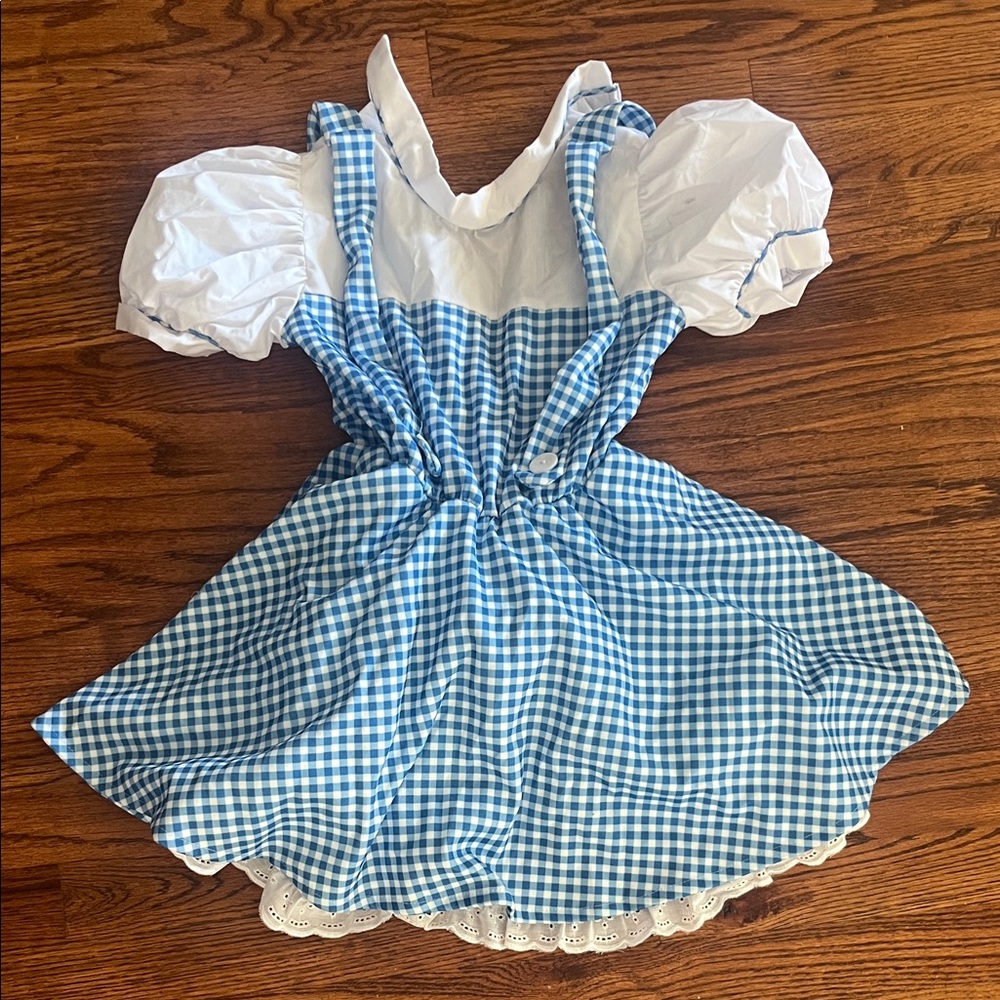 Dorthy wizard of oz Blue and White Gingham Kids Costume Dress